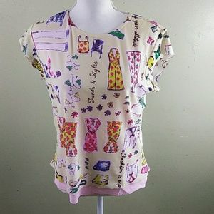 😻 4/$25 Fashions & Style Print Top by Illusion L